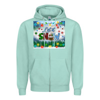 Seafoam let it snow tumbler Zipper Hoodie - BundleAndBundleShop