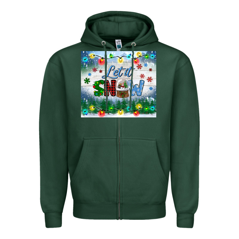Let It Snow Tumbler Zipper Hoodie by BundleAndBundleShop | Teevron