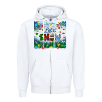 White let it snow tumbler Zipper Hoodie - BundleAndBundleShop
