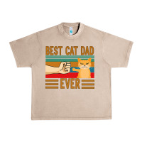 Best Cat Dad Ever Urban Heavy Tee | Teevron