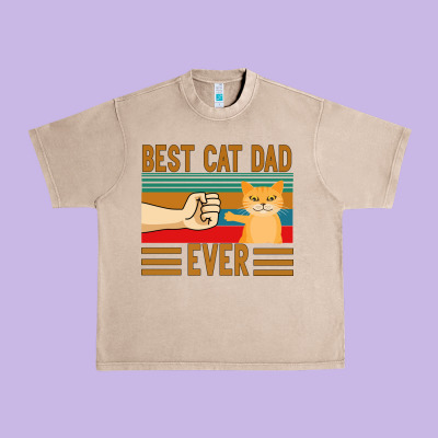 Best Cat Dad Ever Urban Heavy Tee Designed By Bettercallsaul