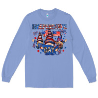 Colony Blue Independence Day with gnomies Long Sleeve Tee - HowdyJamesFarm