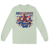 Matcha Independence Day with gnomies Long Sleeve Tee - HowdyJamesFarm