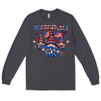 Smoke Independence Day with gnomies Long Sleeve Tee - HowdyJamesFarm