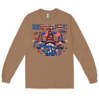 Toasted Coconut Independence Day with gnomies Long Sleeve Tee - HowdyJamesFarm