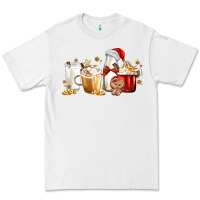 White Christmas Milk and Cookie Latte Coffee Cups Premium Tee - MaliasSmallBusiness