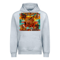 Heather Grey galloping horse serape sunflowers turquoise and saddles Urban Hoodie - Artiststas