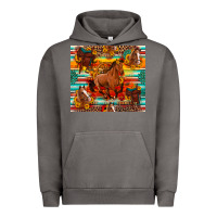 Pigment Tornado galloping horse serape sunflowers turquoise and saddles Urban Hoodie - Artiststas