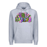 Heather Grey egg and easter Premium Hoodie - FaDigitalArtStudio