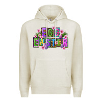 Oatmeal Heather egg and easter Premium Hoodie - FaDigitalArtStudio