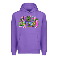 Purple egg and easter Premium Hoodie - FaDigitalArtStudio