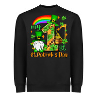 Black St. Patrick's My 1st St. Patrick's Day Heavyweight Sweatshirt - OliviaCreatesArt
