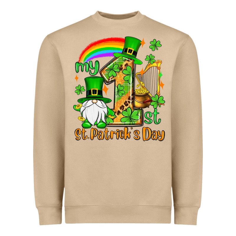 St. Patrick's My 1st St. Patrick's Day Heavyweight Sweatshirt by OliviaCreatesArt | Teevron