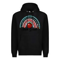 Black sixth grade rainbow Premium Hoodie - RanaPortraitStore