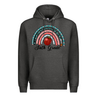 Charcoal Heather sixth grade rainbow Premium Hoodie - RanaPortraitStore