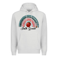 Dove Grey sixth grade rainbow Premium Hoodie - RanaPortraitStore