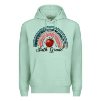 Seafoam sixth grade rainbow Premium Hoodie - RanaPortraitStore