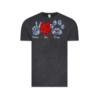Vintage Black Peace Love Paws Vintage Tee - Bettercallsaul