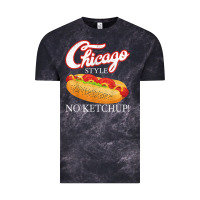Cloud Black chicago hot dog summer style 4th of july no ketchu Vintage Tee - tuanDangUi