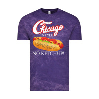Cloud Purple chicago hot dog summer style 4th of july no ketchu Vintage Tee - tuanDangUi