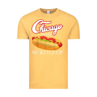 Vintage Mustard chicago hot dog summer style 4th of july no ketchu Vintage Tee - tuanDangUi