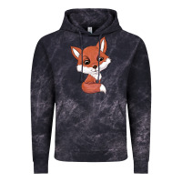 Cloud Black fox Vintage Hoodie - texasbilliewilder