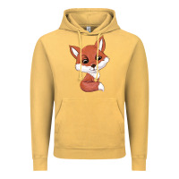 Vintage Mustard fox Vintage Hoodie - texasbilliewilder