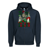 Navy tis the season skeleton snowboard Zipper Hoodie - FaDigitalArtStudio