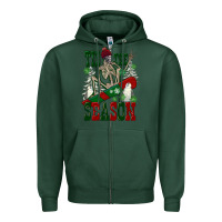 Sports Green tis the season skeleton snowboard Zipper Hoodie - FaDigitalArtStudio
