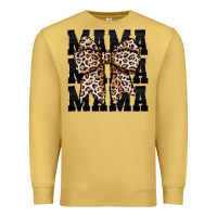 Antique Gold mama leopard Premium Sweatshirt - CowhideDigitalArt