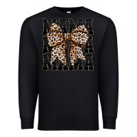 Black mama leopard Premium Sweatshirt - CowhideDigitalArt