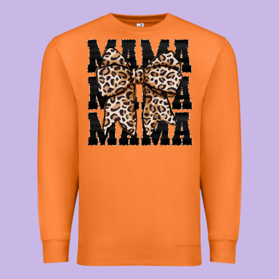 Mama Leopard Premium Sweatshirt Designed By Cowhidedigitalart