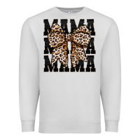 Dove Grey mama leopard Premium Sweatshirt - CowhideDigitalArt