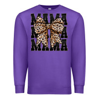 Purple mama leopard Premium Sweatshirt - CowhideDigitalArt