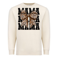 Sandshell mama leopard Premium Sweatshirt - CowhideDigitalArt