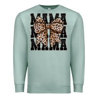 Seafoam mama leopard Premium Sweatshirt - CowhideDigitalArt