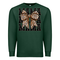 Sports Green mama leopard Premium Sweatshirt - CowhideDigitalArt