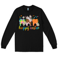 Black Happy Easter Dental Easter Day Long Sleeve Tee - HowdyJamesFarm