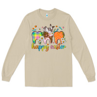 Mushroom Happy Easter Dental Easter Day Long Sleeve Tee - HowdyJamesFarm
