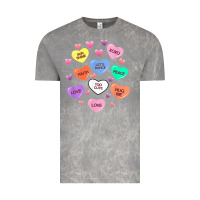 Cloud Rock womens valentine candy heart valentines day vneck Vintage Tee - tuanDangUi