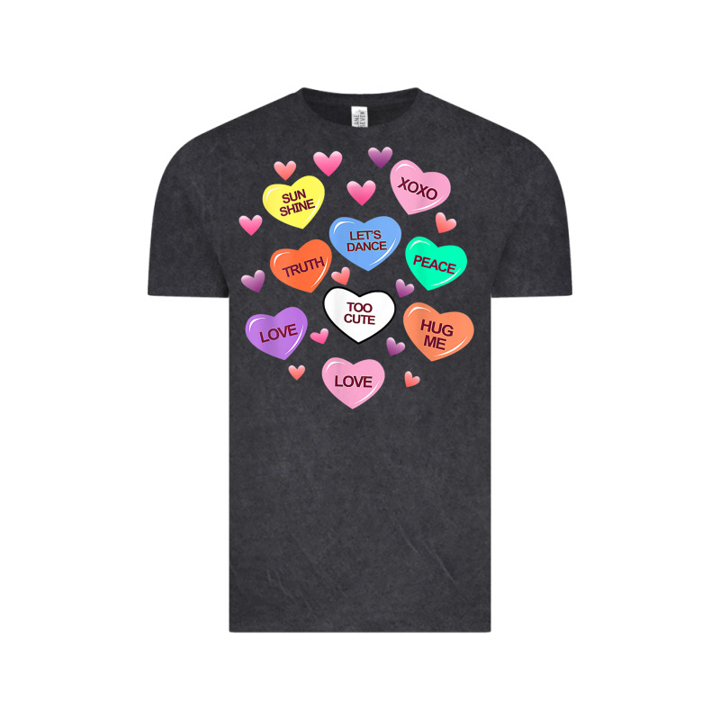 Womens Valentine Candy Heart Valentines Day Vneck Vintage Tee by tuanDangUi | Teevron