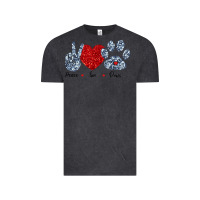 Vintage Black Peace Love Paws Vintage Tee - Bettercallsaul