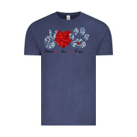 Vintage Denim Peace Love Paws Vintage Tee - Bettercallsaul