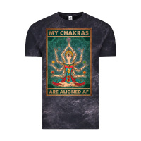 Cloud Black my chakras are aligned af vintage yoga meditation Vintage Tee - tuanDangUi