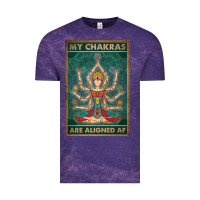 Cloud Purple my chakras are aligned af vintage yoga meditation Vintage Tee - tuanDangUi