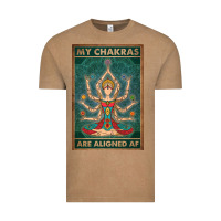 Vintage Coffee my chakras are aligned af vintage yoga meditation Vintage Tee - tuanDangUi