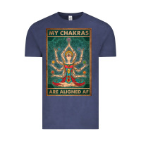 Vintage Denim my chakras are aligned af vintage yoga meditation Vintage Tee - tuanDangUi