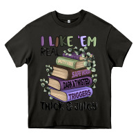 Asphalt i like them real thick and juicy books Heavy Core Tee - MaliasSmallBusiness