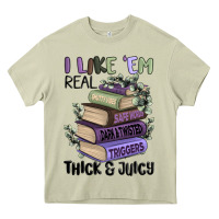 Mossy i like them real thick and juicy books Heavy Core Tee - MaliasSmallBusiness