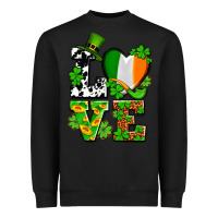 Black Love St. Patrick's Heavyweight Sweatshirt - OliviaCreatesArt